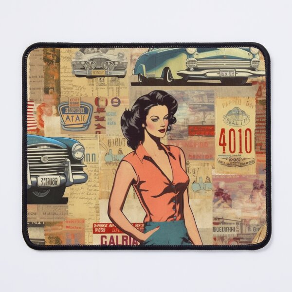 Item preview,  America Beauty Retro Vintage Patchwork Collage Pattern of Americana designed and sold by BrandonArtWorld.