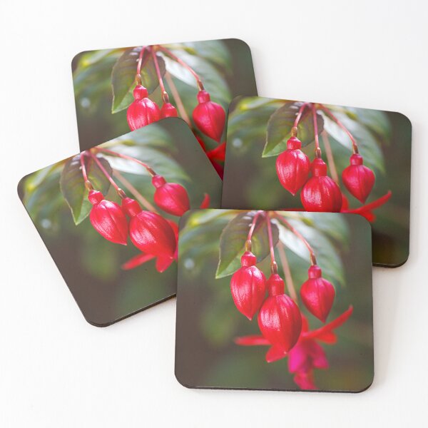 Item preview, Deep And Red Fuchsia Buds designed and sold by Joy Watson - Natural Light Photography .