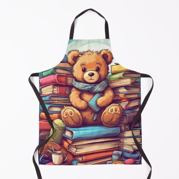 Item preview, Teddy bear on stack of books designed and sold by Eckperg.