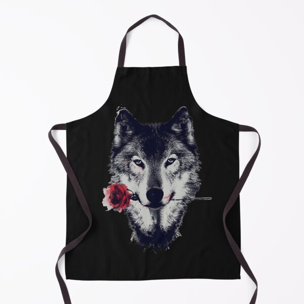 Item preview, colorful wolf with flowers designed and sold by word2world.