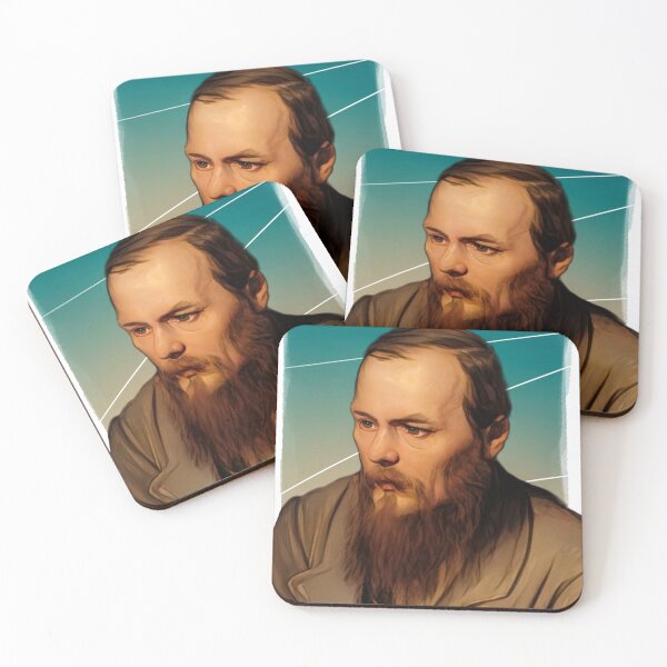 Item preview, Russian novelist Fyodor Dostoevsky illustration  designed and sold by Litstoy.