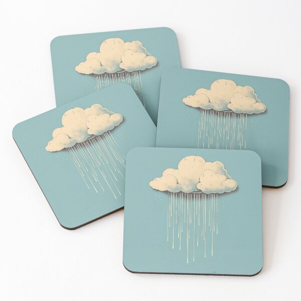 Item preview, Raining cloud minimalist design designed and sold by Feluceo.