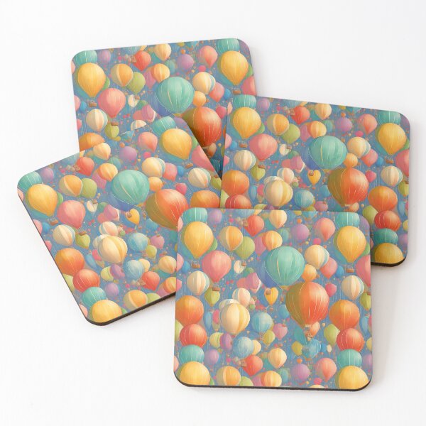 Item preview, Pattern of Vintage air balloons designed and sold by Pride-Casuals.