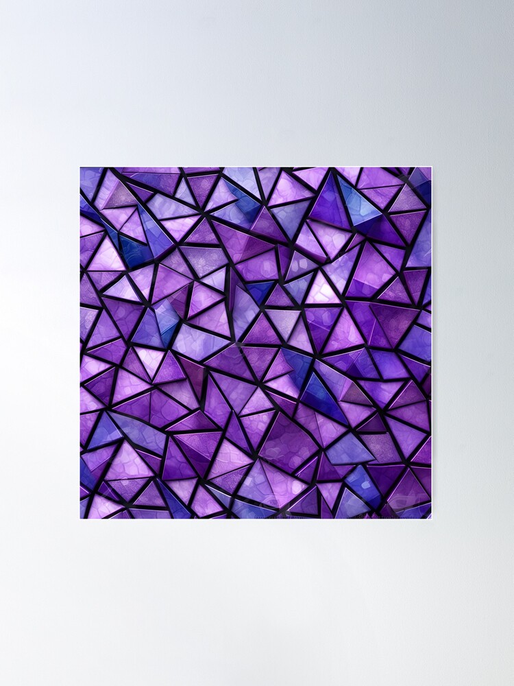 Purple triangular  Poster for Sale by kalindiStore