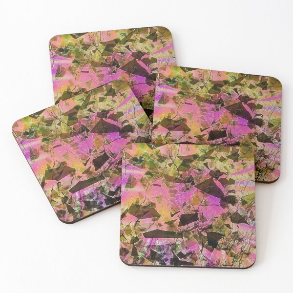 Item preview, Pink Confetti Fused Glass Plate designed and sold by snowflakeglass.