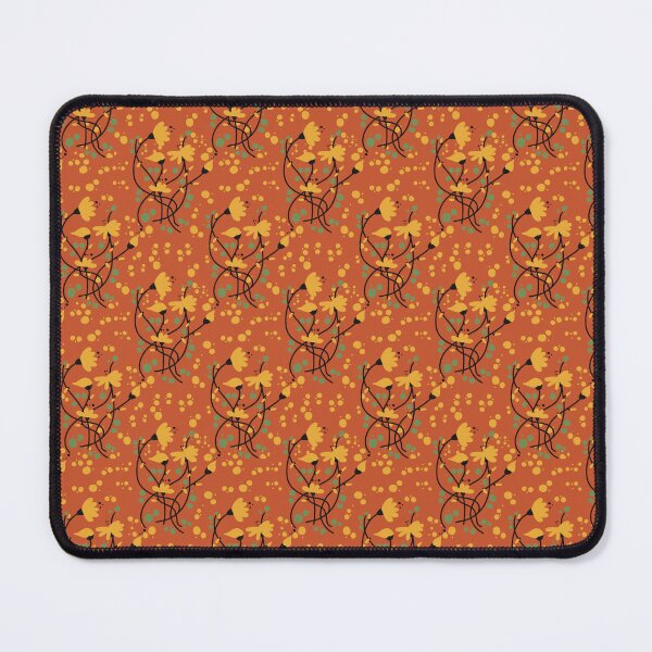 Item preview, Crisscross Yellow and Orange Floral Pattern designed and sold by Artistestella.