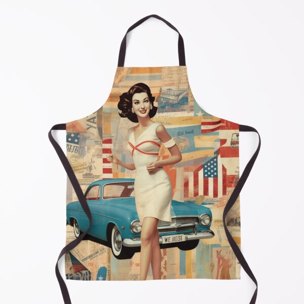 Item preview, America Beauty Retro Vintage Patchwork Collage Pattern of Americana designed and sold by BrandonArtWorld.
