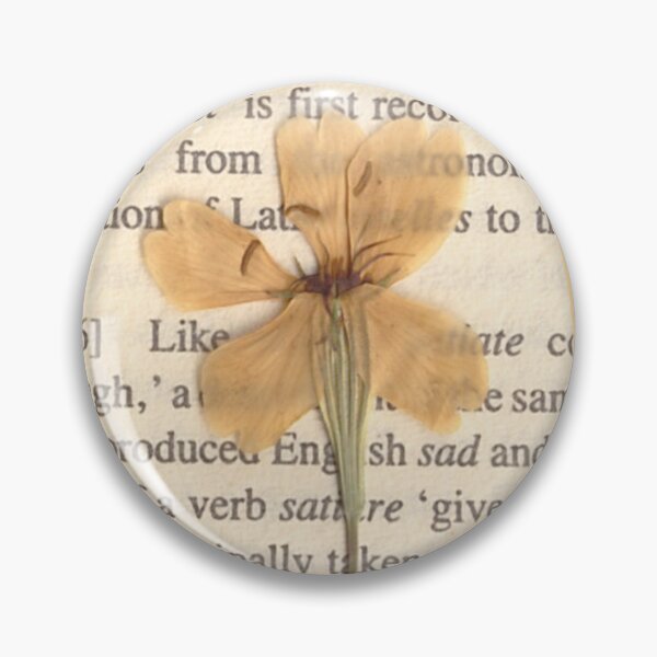 Item preview, Flower on vintage page I designed and sold by Julianum.