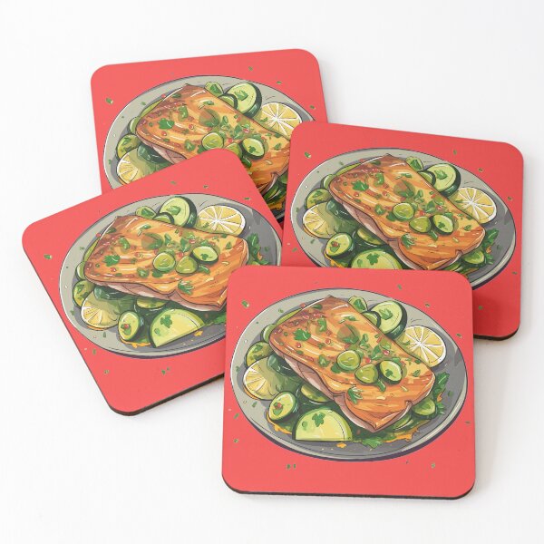 Item preview, Sizzling Grilled Salmon Steak: A Citrusy Delight on Your Plate designed and sold by Sleeygoy.