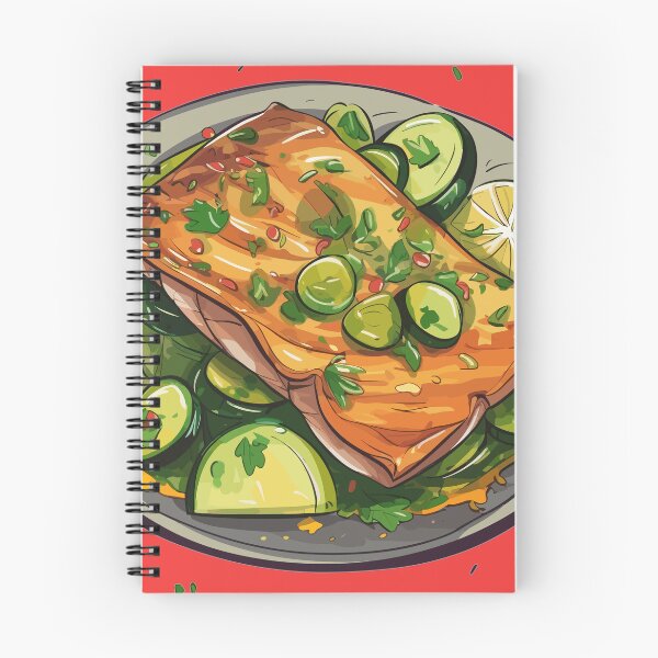 Item preview, Sizzling Grilled Salmon Steak: A Citrusy Delight on Your Plate designed and sold by Sleeygoy.
