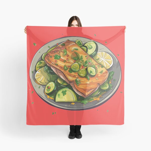 Item preview, Sizzling Grilled Salmon Steak: A Citrusy Delight on Your Plate designed and sold by Sleeygoy.