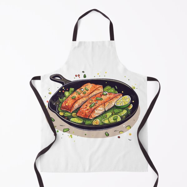 Item preview, Sizzling Grilled Salmon Steak: A Citrusy Delight on Your Plate designed and sold by Sleeygoy.