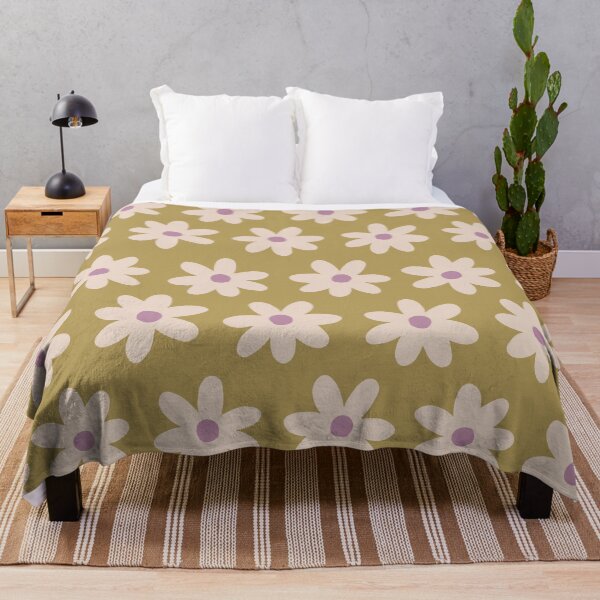 Item preview, Sweet field of daisies - chartrusce green purple pink designed and sold by Chelsea Jay.