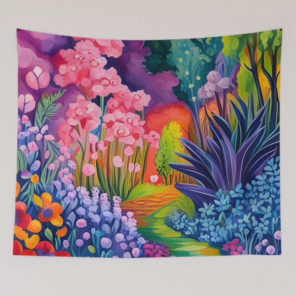 Item preview, Vibrant Painted Floral Garden Aesthetic designed and sold by WitchyWare.