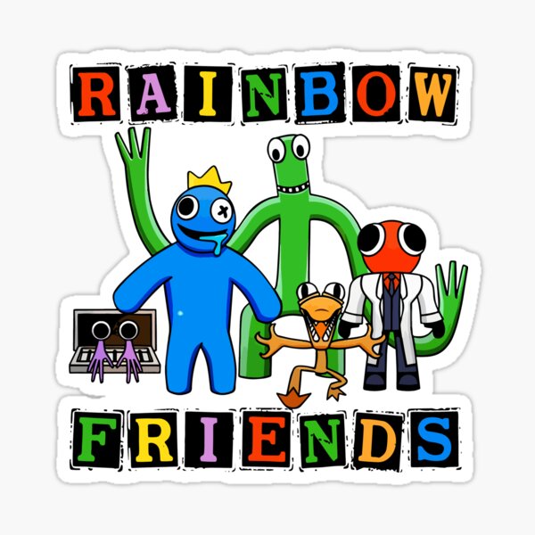 Rainbow Friends For kids and adults Birthday Sticker for Sale by  noufuiemuraa