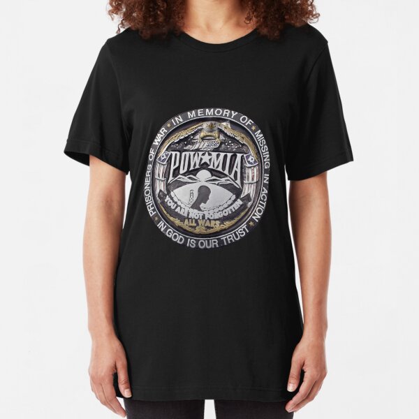 P.O.W. T-Shirt Large Logo Slim Fit T-Shirt