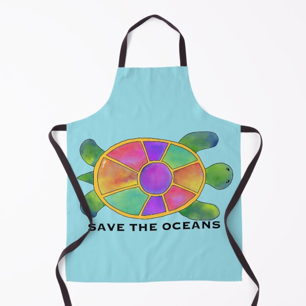 Item preview, Save the oceans colourful turtle designed and sold by aditikkumar.