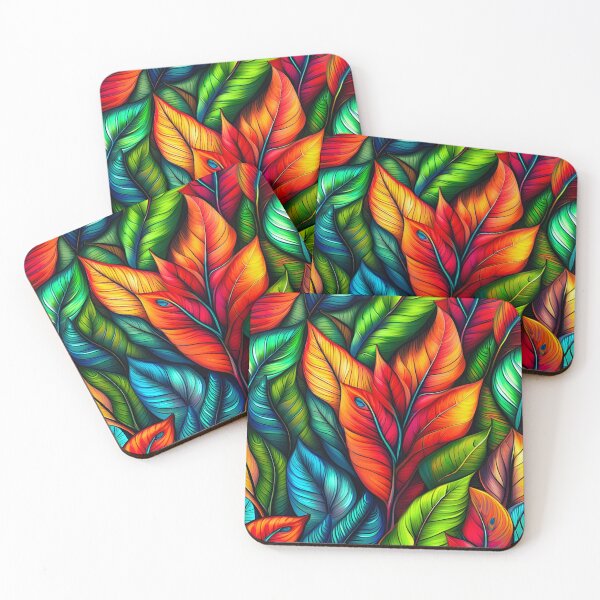 Item preview, Vibrant Autumn Leaf Pattern designed and sold by WitchyWare.