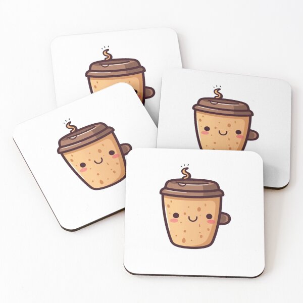 Item preview, Cute Coffee Stickers Kawaii PNG designed and sold by SuccessSK.