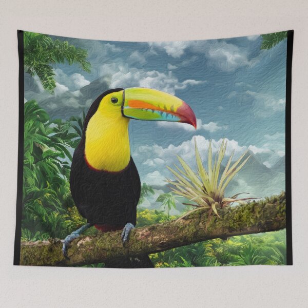 Item preview, Keel Billed Toucan With A Jungle View  designed and sold by Heathermarie321.