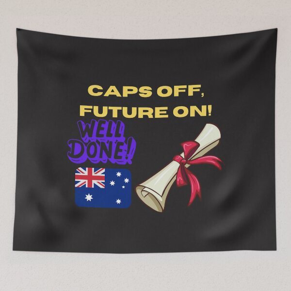 Item preview, CAPS OFF, FUTURE ON, Australian Pride, Australian flag designed and sold by Right-UR.