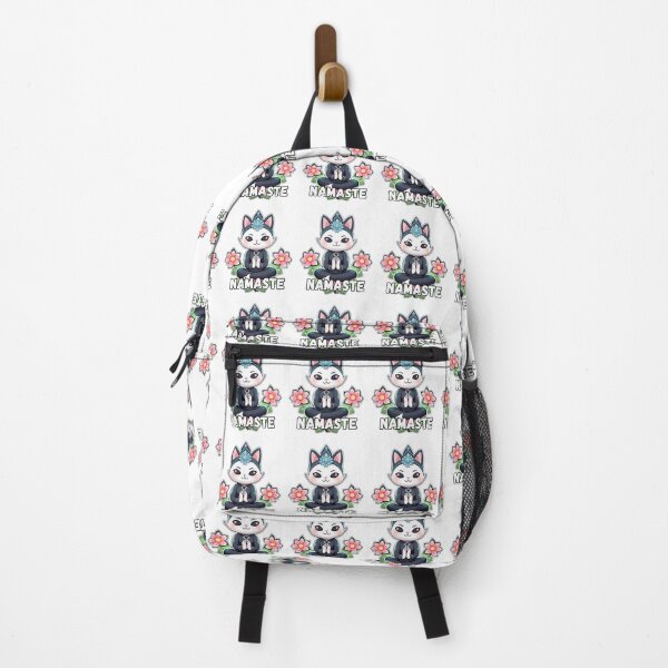 Item preview, Namaste Cat Yoga, Funny Meditating in Lotus Position | White designed and sold by FantasySoul.