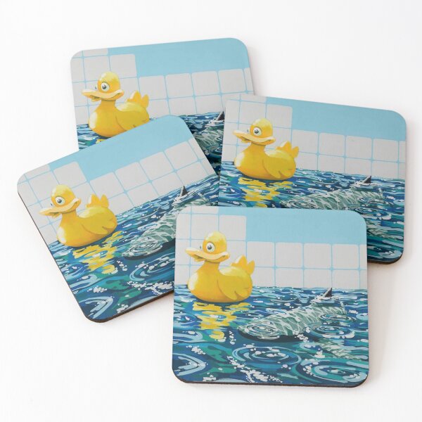 Item preview, Banksy Painting Rubber Duck and Shark Painting designed and sold by HughesPawla.