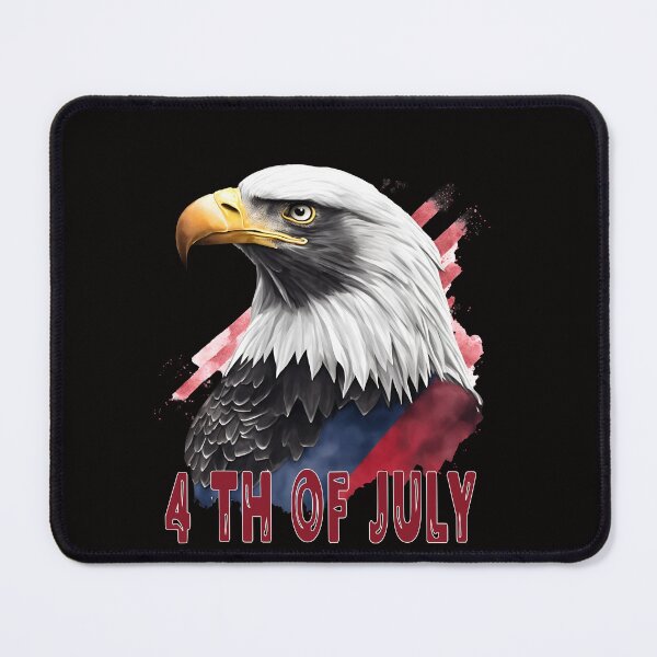 Item preview, 4th of July portrait of an eagle against the background of the flag designed and sold by jkrphoto.