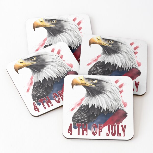 Item preview, 4th of July portrait of an eagle against the background of the flag designed and sold by jkrphoto.
