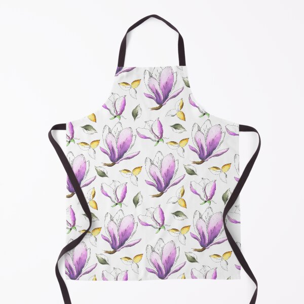 Item preview, purple watercolor magnolia flowers pattern designed and sold by Marianne1108.