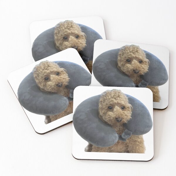 Item preview, Dog with a neck pillow designed and sold by lex434.