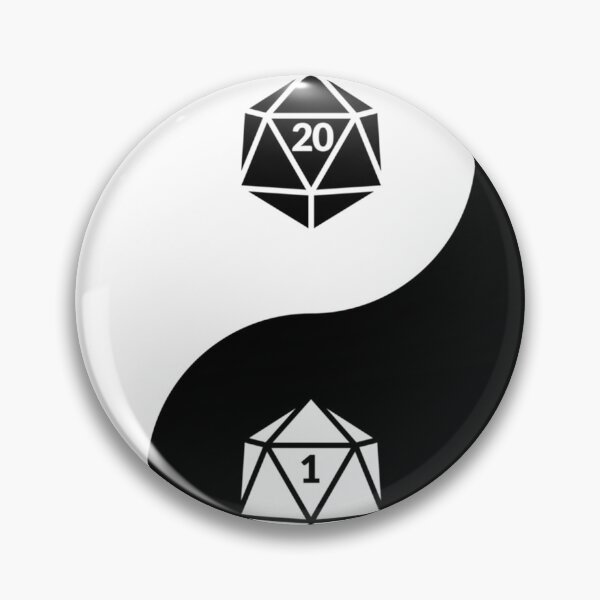 Artikelvorschau, Yin Yang d20 Dungeons and Dragons Dice RPG Tee entworfen und verkauft von BurleKefe.