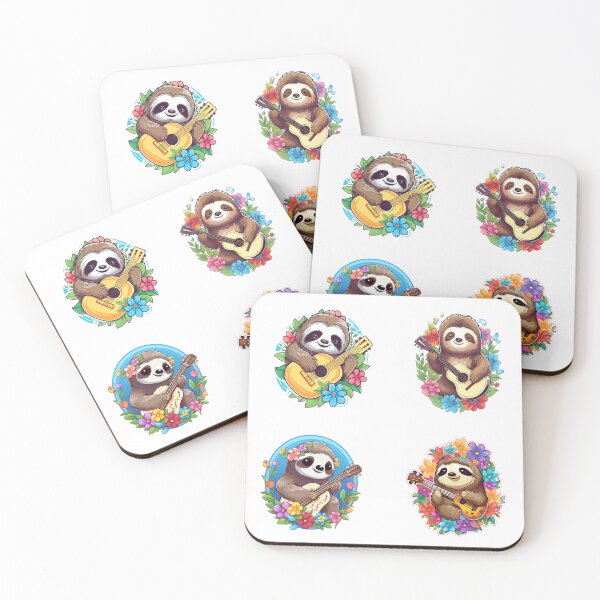 Item preview, Sloths Playing a Classic Guitar designed and sold by AdiRemba.