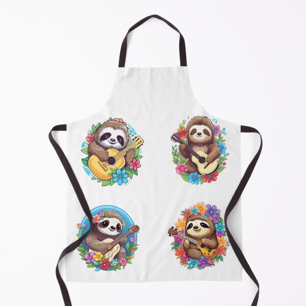 Item preview, Sloths Playing a Classic Guitar designed and sold by AdiRemba.