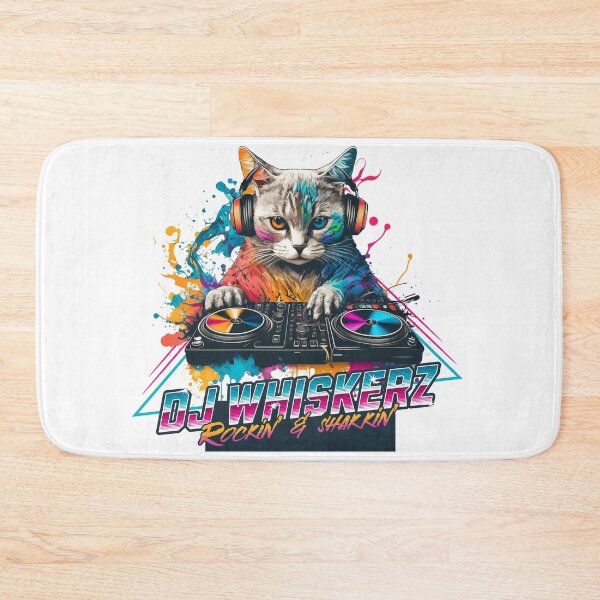 Item preview, A DJ Cat is Playing Music  designed and sold by Tuong Nguyen.