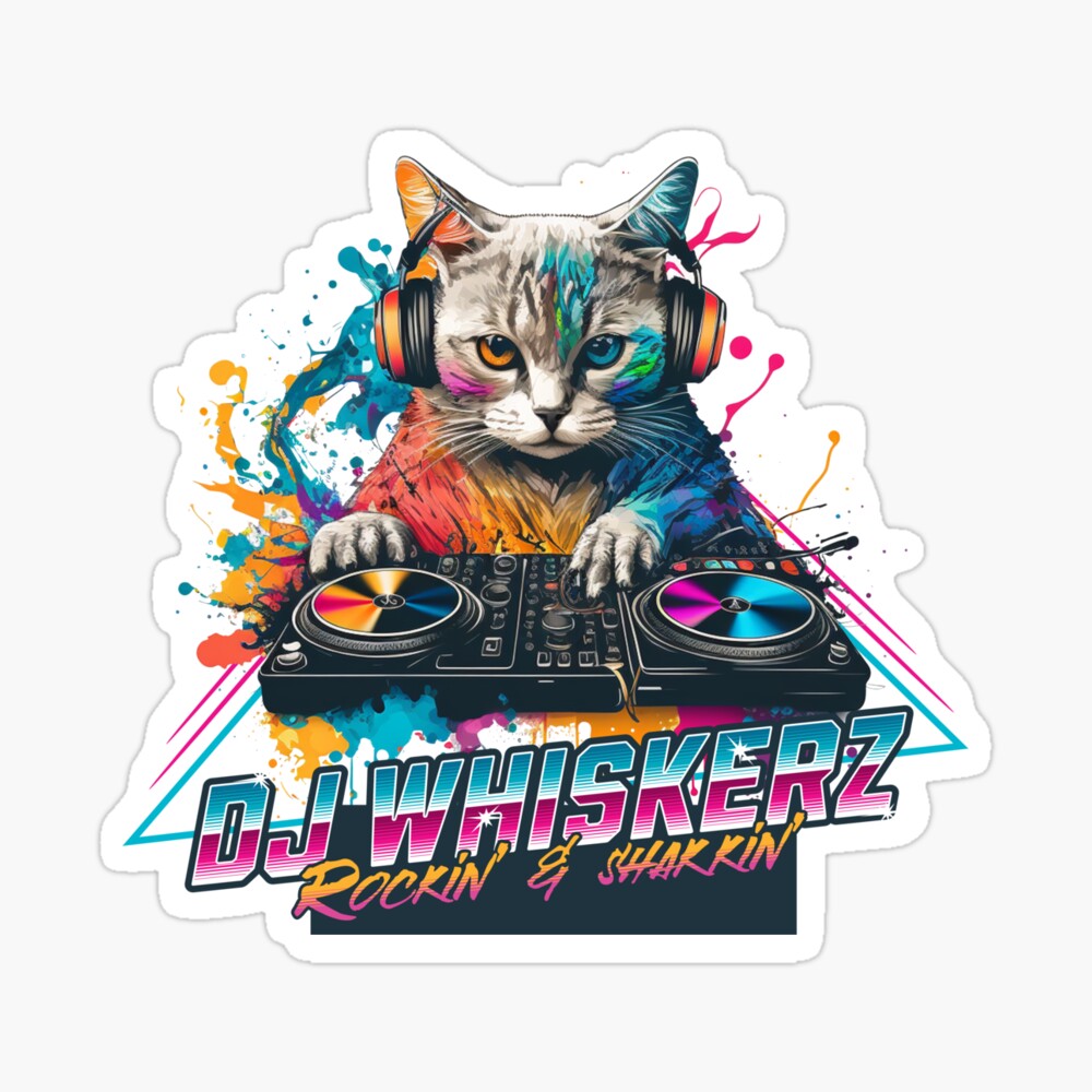 Cool DJ Cat | Art Board Print