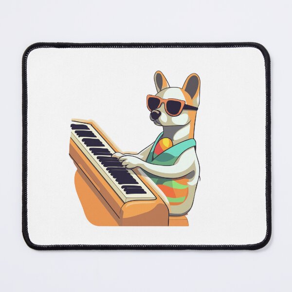 Item preview, Retro Piano Dog designed and sold by Artwyz.