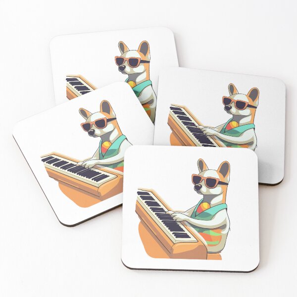 Item preview, Retro Piano Dog designed and sold by Artwyz.