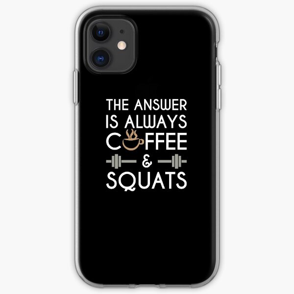 Coffee & Squats iPhone Soft Case