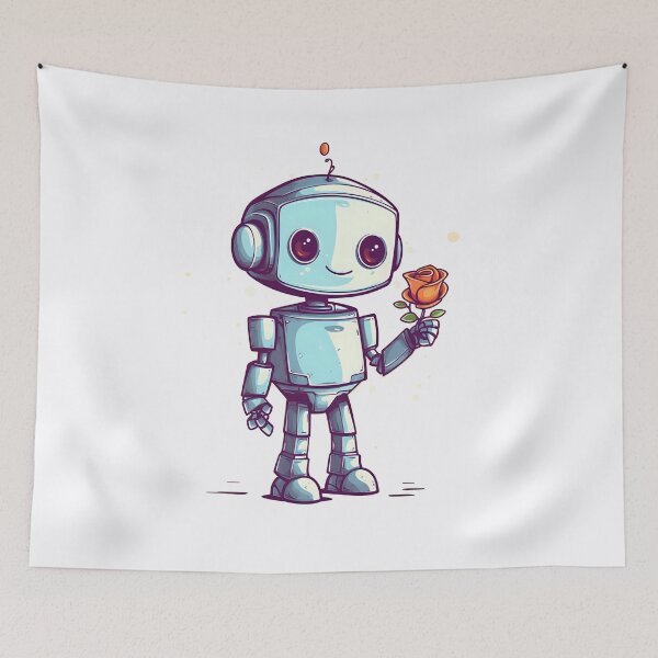 Item preview, robot with flower designed and sold by DerSenat.