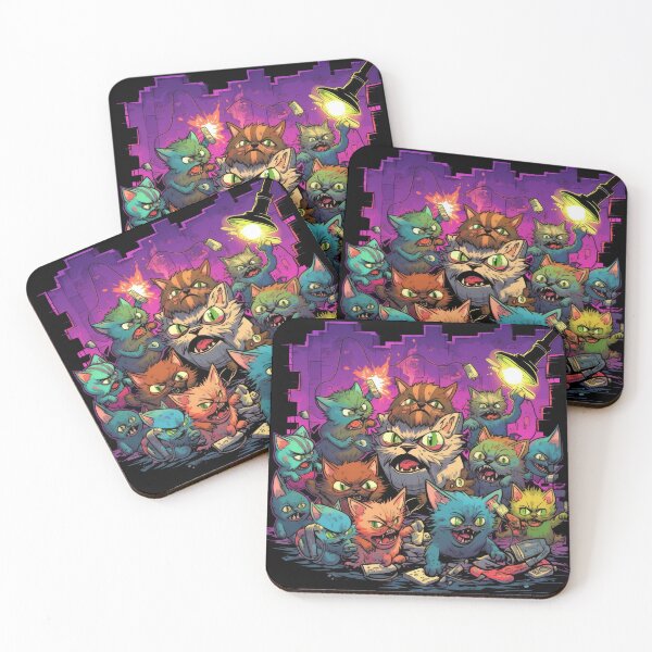 Item preview, Creepy Cats Halloween Party: The Grumpy Party Night designed and sold by Pixelboys.