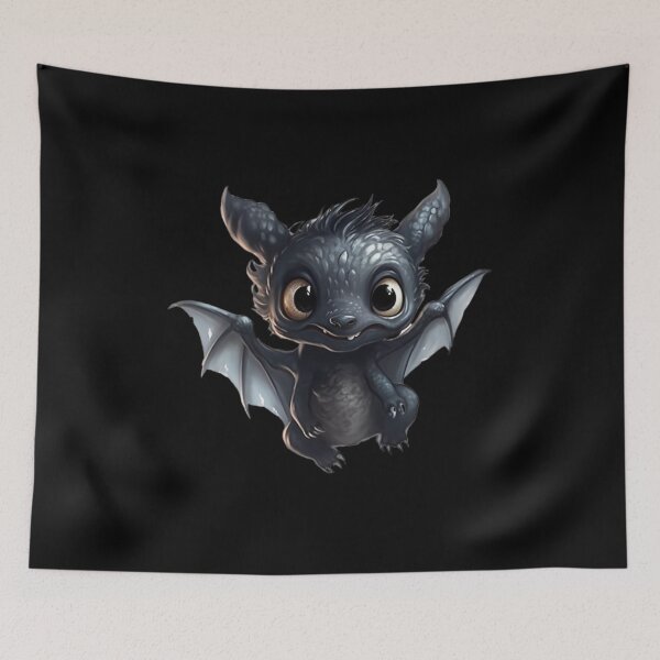 Item preview, Cute black dragon designed and sold by HarriPaloma.