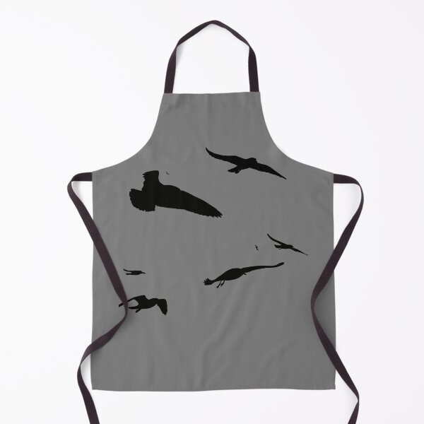Item preview, Flock Of Seagulls Scavenging Black Silhouette designed and sold by taiche.