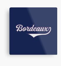 Bordeaux - France - Vintage Sports Typography Metal Print