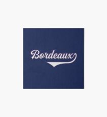 Bordeaux - France - Vintage Sports Typography Art Board