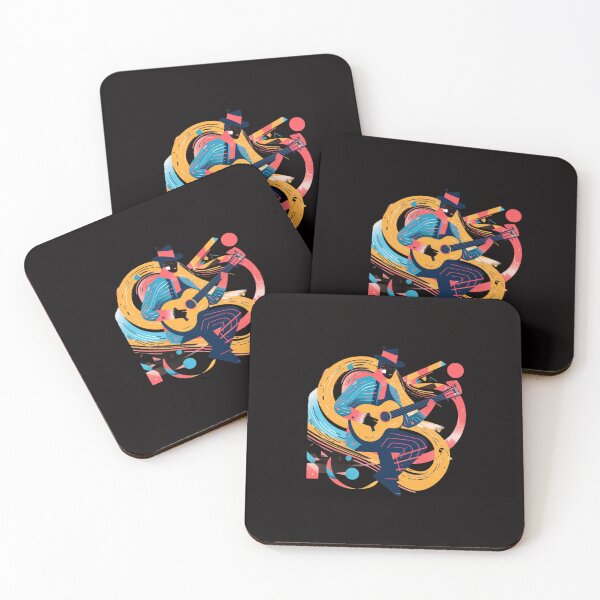 Item preview, Cute illustration of a man playing a guitar designed and sold by iDezine GD.