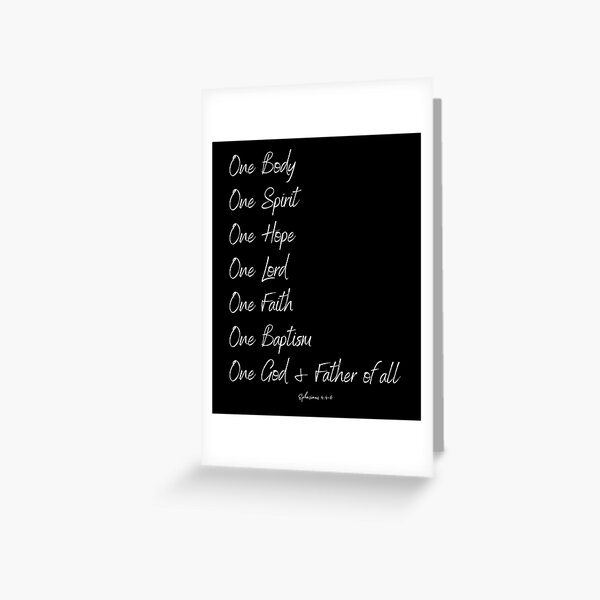 Item preview, Faith One God Bible Verse: One Body Spirit Hope Lord God & Father Ephesians 4- Christian designed and sold by Ceramic Scripture.