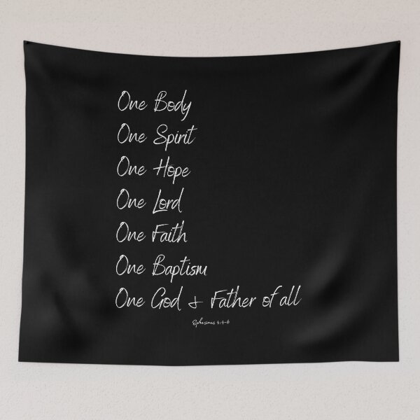 Item preview, Faith One God Bible Verse: One Body Spirit Hope Lord God & Father Ephesians 4- Christian designed and sold by Ceramic Scripture.