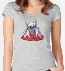 Inu-Stitch Women's Fitted Scoop T-Shirt