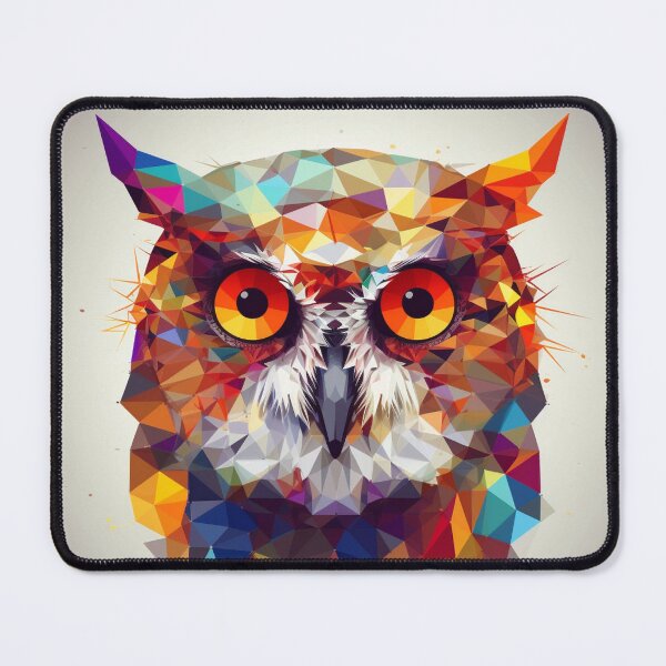 Item preview, Colorful Owl Polygonal Art | Owl Lovers designed and sold by JFFStore.